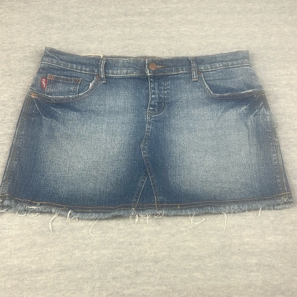 Denim Jean Mini Skirt Womens Size M/L (11) - Picture 1 of 10